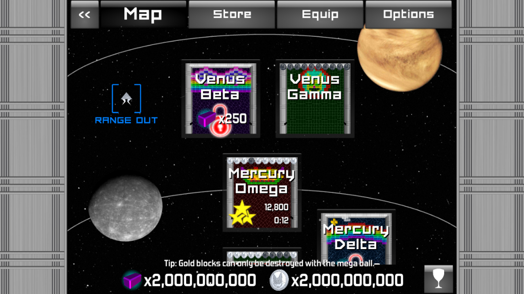 Level Selection Map
